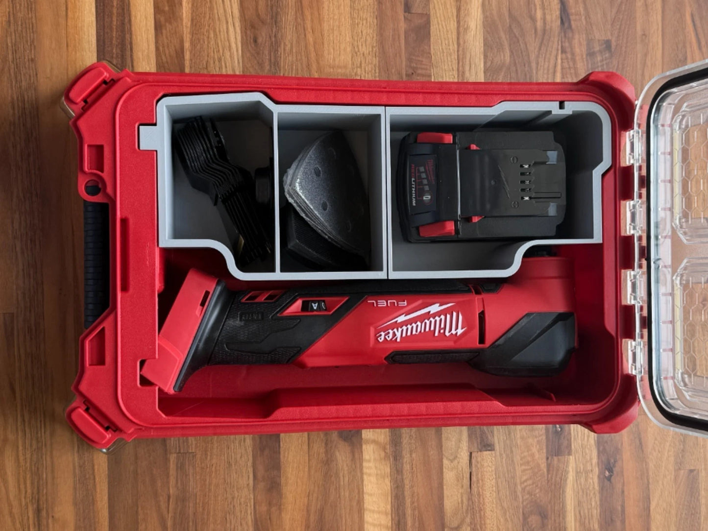 custom milwaukee packout organizer for m18 multi-tool (insert only)