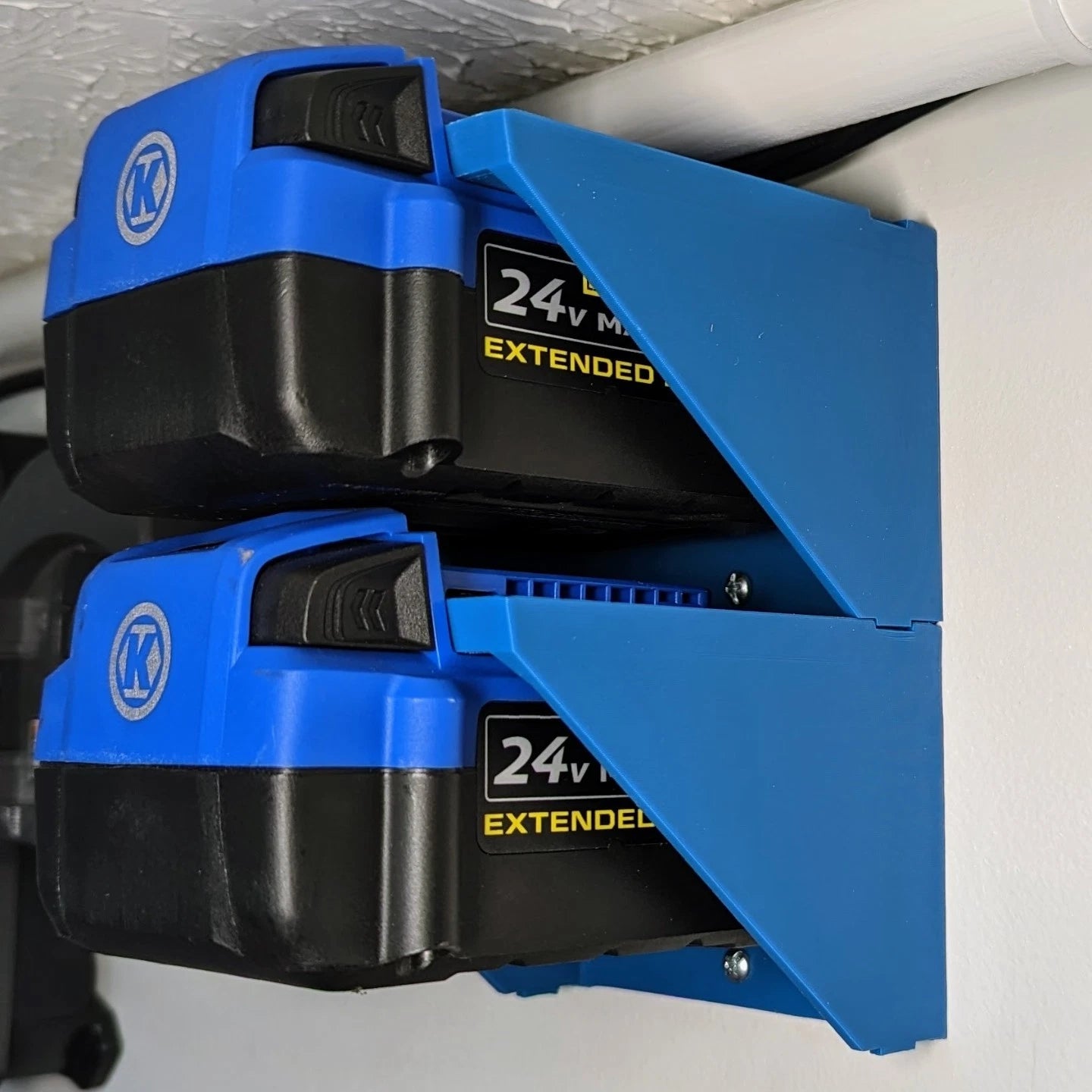 kobalt 24v battery wall mount