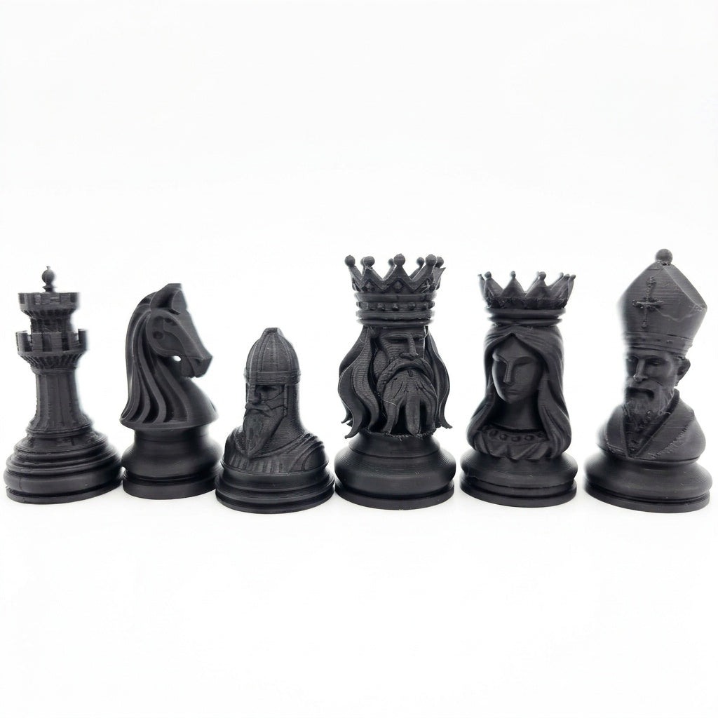 carved chess set