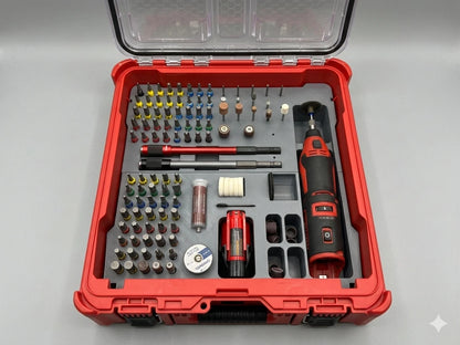Milwaukee M12 Brushless Rotary Tool Organizer Tray - Packout Insert - 3D Printed