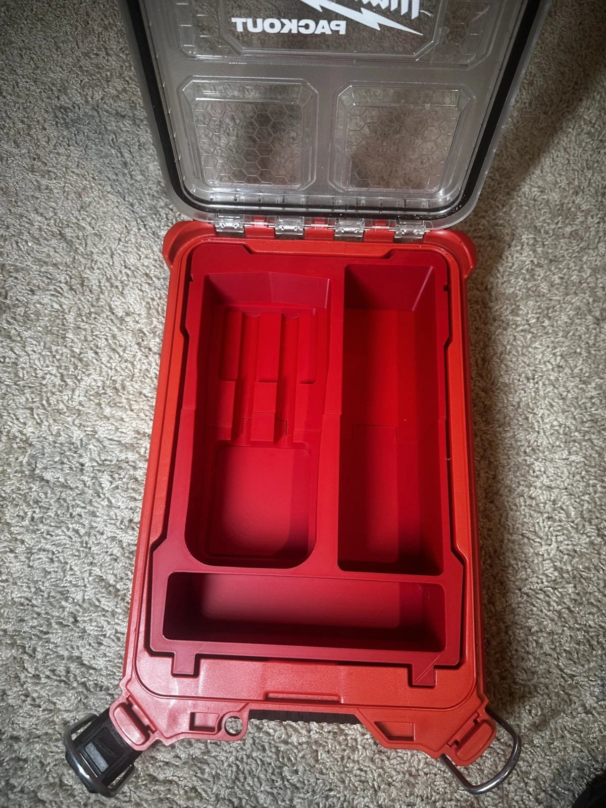 milwaukee packout insert 3d printed multimeter organizer insert red