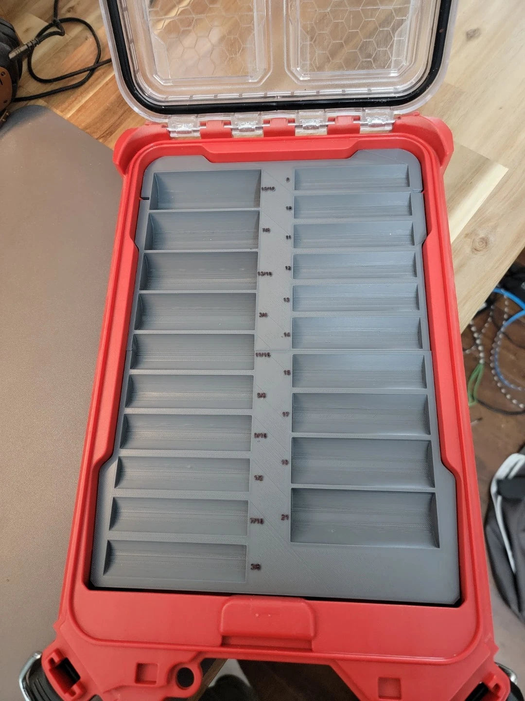 12-piece deep impact socket slim packout insert