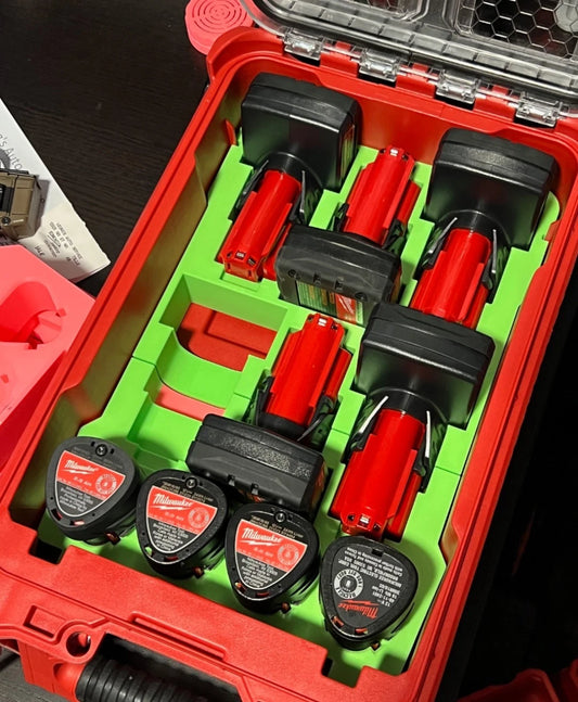 Milwaukee Packout M12 Storage Insert Organizer – 3D Printed Tool Holder – Custom