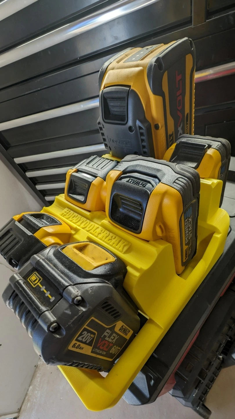dewalt 6x battery storage- packout ready