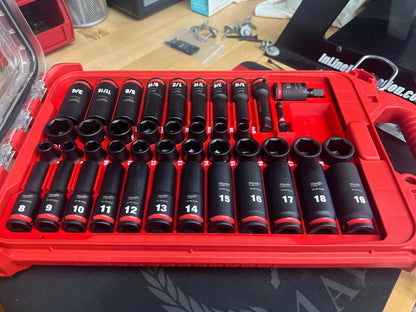 Milwaukee 3/8in 43PC Impact Socket Packout Insert – (Insert Tray only)