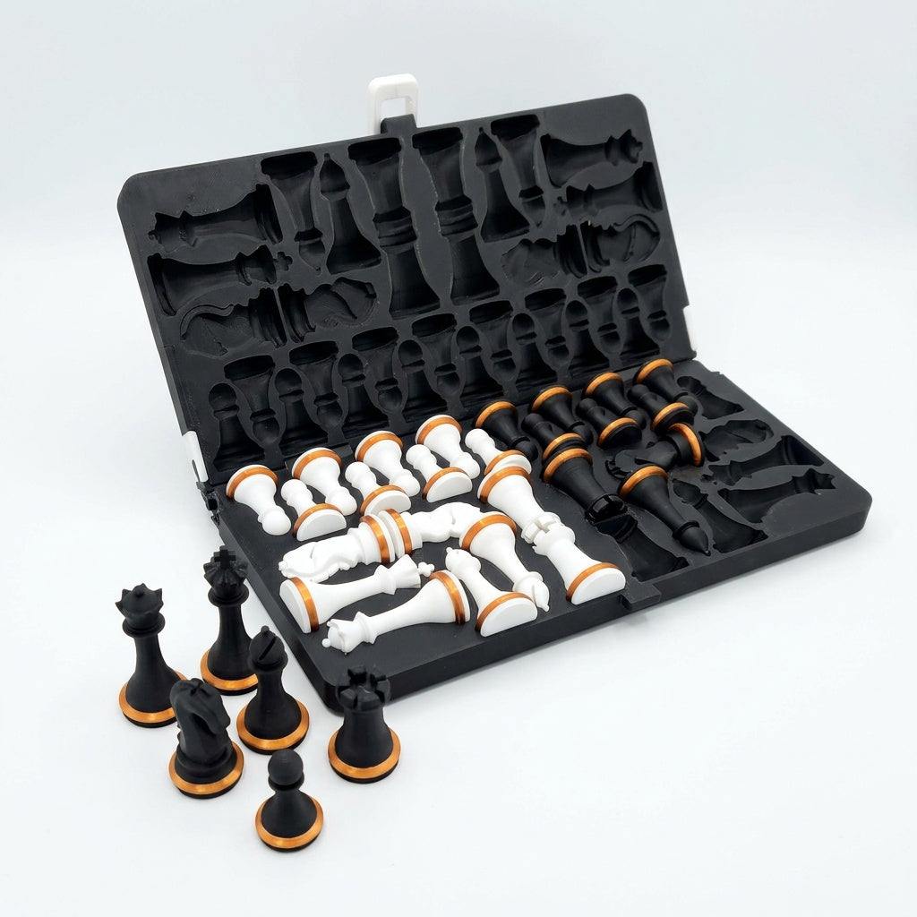 folding travel chess set