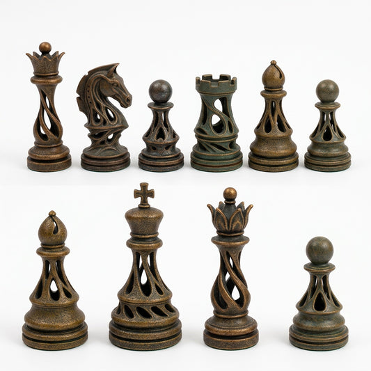 Futuristic Hollow Organic Chess Set